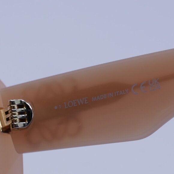 Loewe LW40145I 72E Sunglasses Shiny Pink Cat Eye Frame, Brown Lenses - Picture 7 of 10